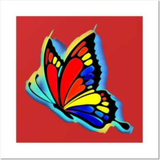 Bright and Bold Butterfly Posters and Art